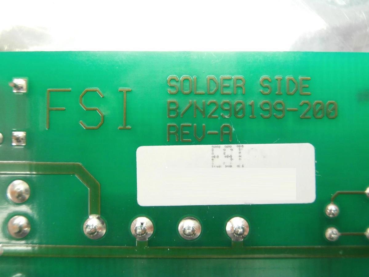 Used FSI International 290199-400 Electric Shuttle Board PCB 290199-200 Used Working
