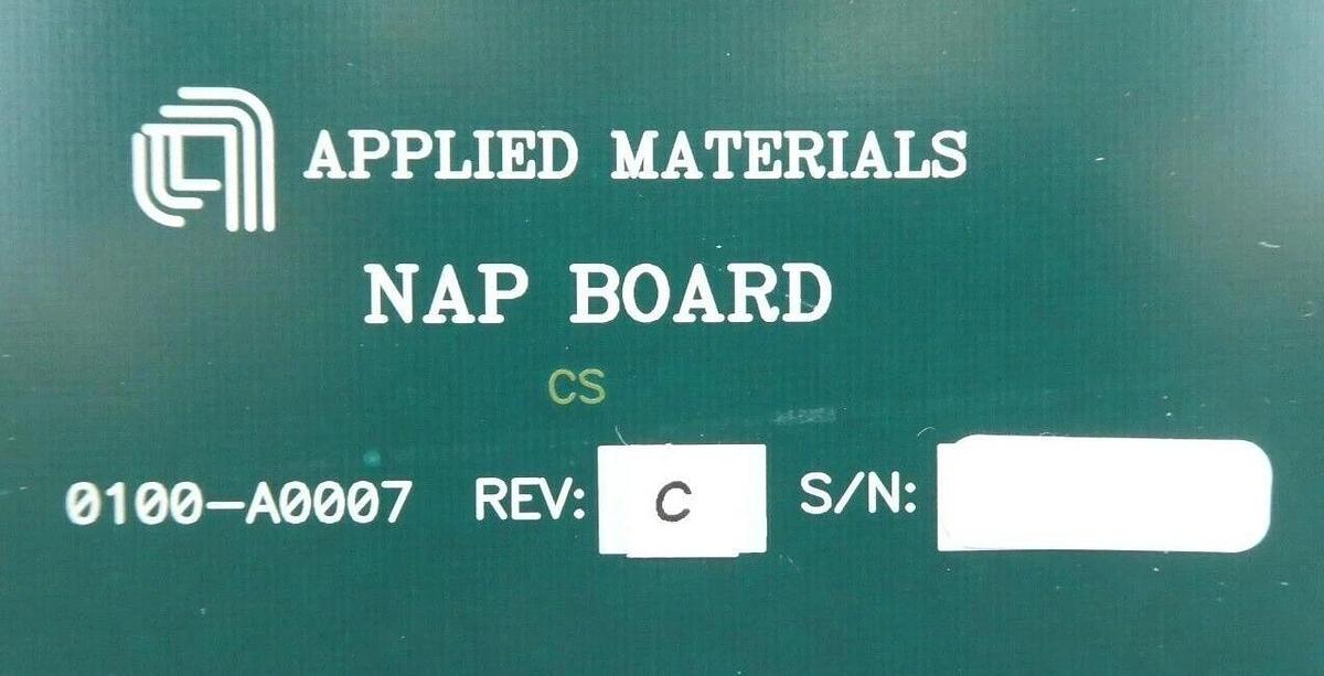Used AMAT Applied Materials 0100-A0007 PCB Card NAP BOARD VME Working Surplus
