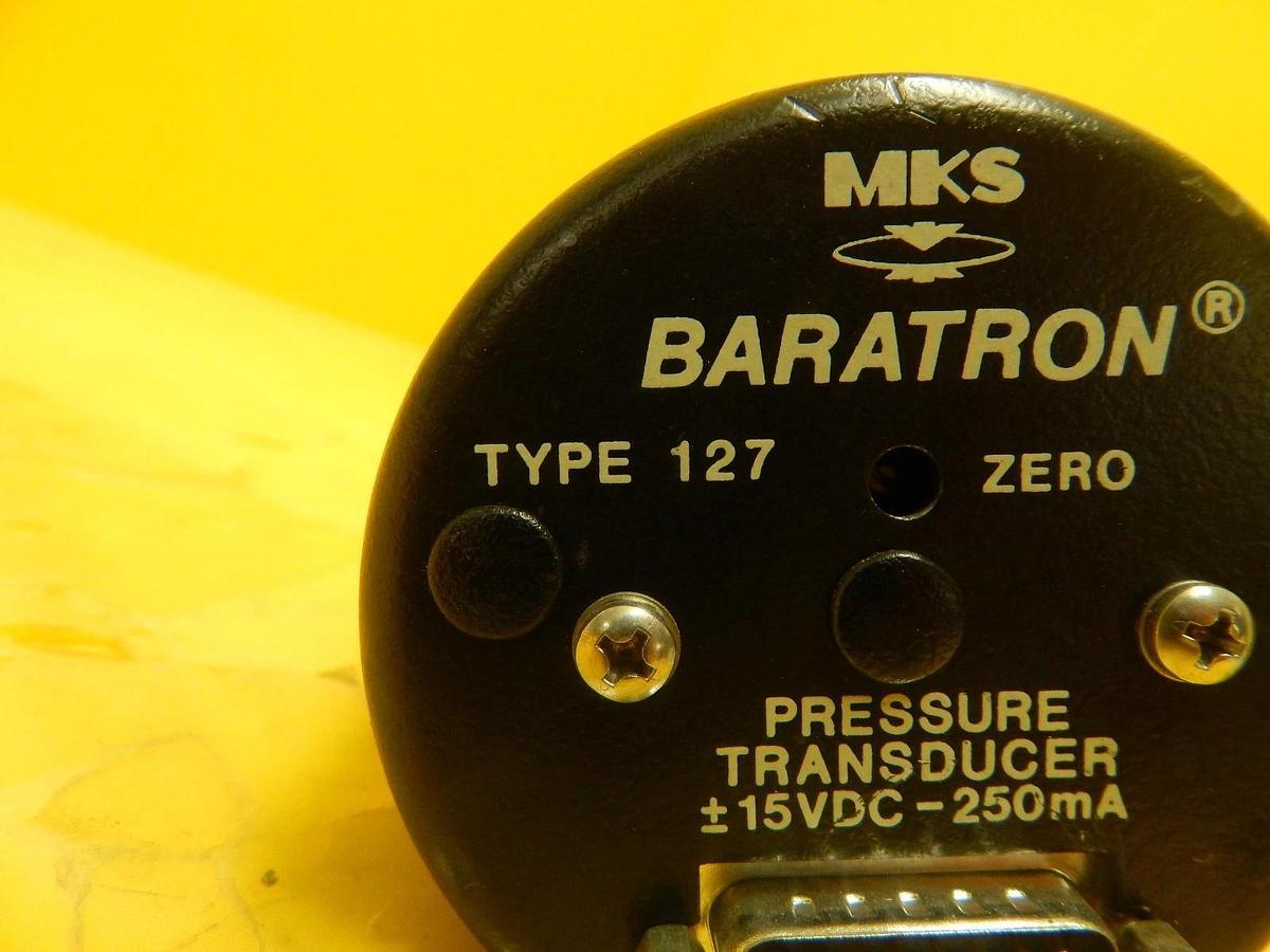 Used MKS Instruments 127A-11008 Baratron Pressure Transducer Type 127 Tube Working