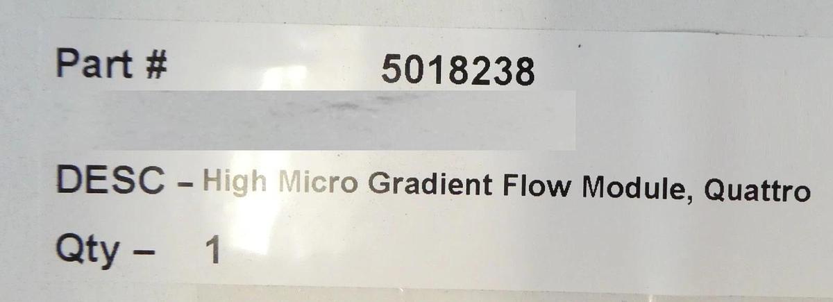 Eksigent 5018238 High Micro Gradient Flow Module Quattro Kit Ekspert nanoLC New