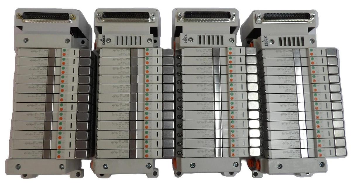 Used SMC VV5Q11-12-X3093V VV5Q11-12-DAP00479 12-Port Manifold Lot of 4 Working