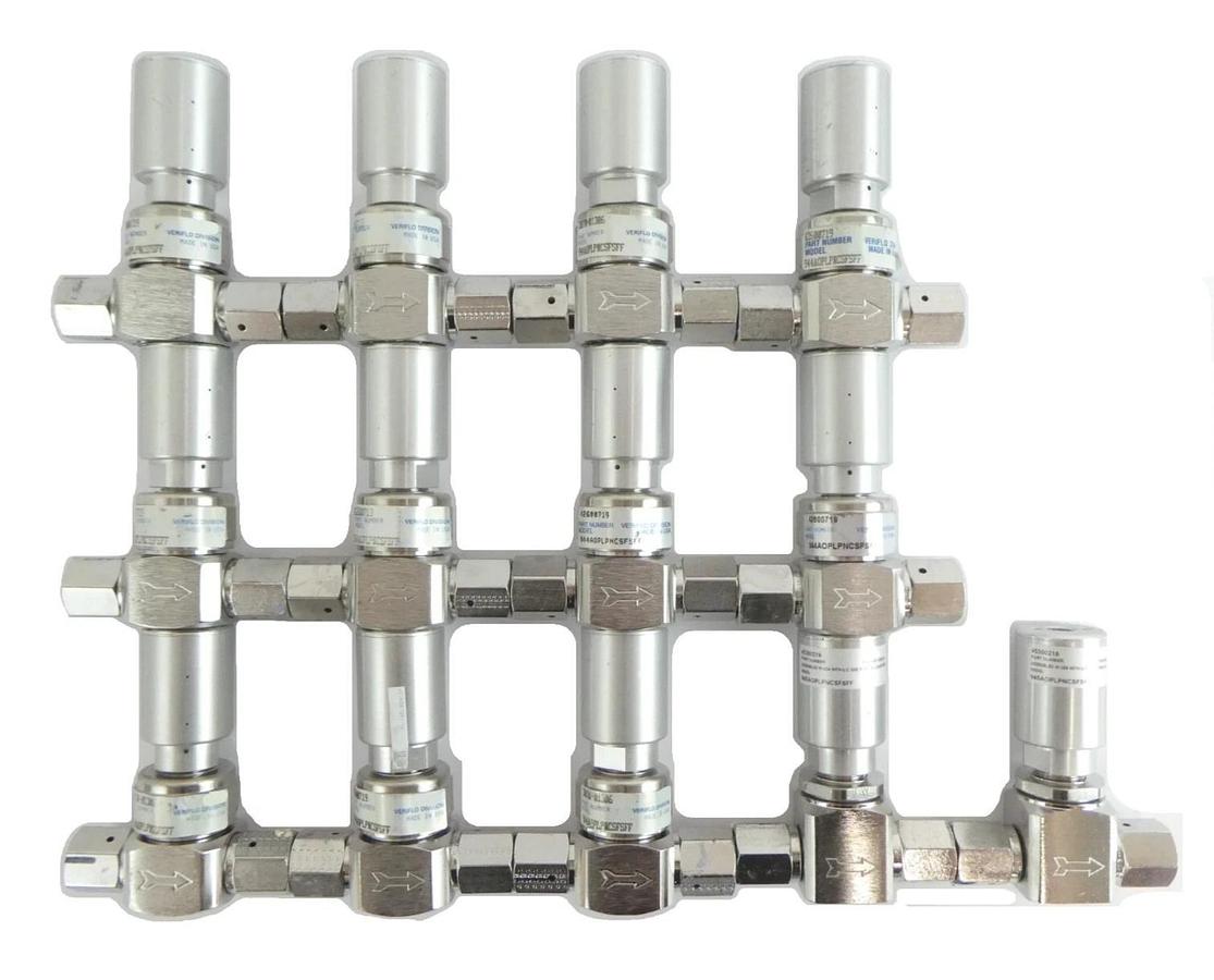 Used Veriflo 944AOPLPNCSFSFF 945AOPLPNCSFSFF Diaphragm Valve Lot of 13 Working