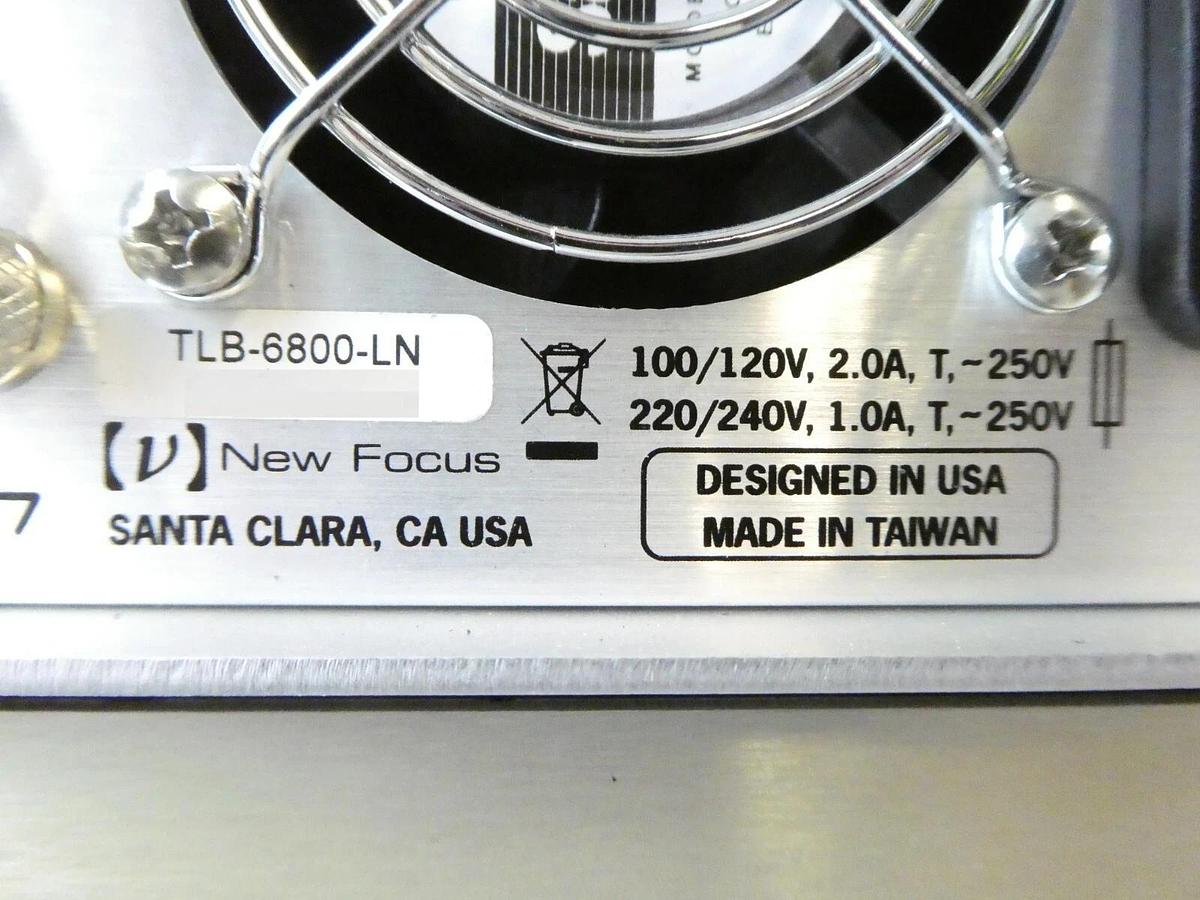 Used KLA-Tencor 0581884-004 Laser System New Focus TLB-6800-LN 7004 TLB 7000 Untested