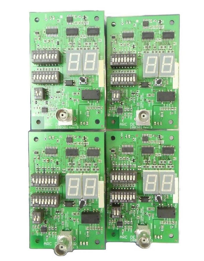 Used BluePoint Controls 180301 Chamber Arc Detector PCB Lot of 4 AMAT Working Surplus