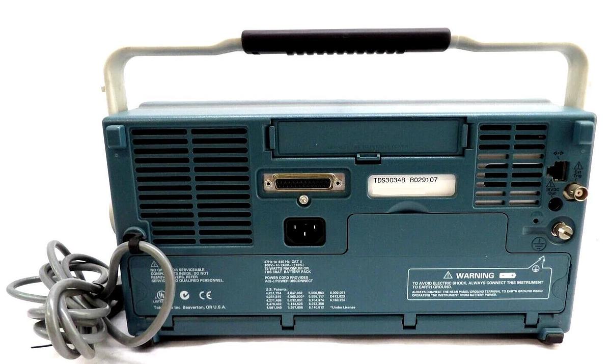 Used Tektronix TDS3034B 4-Channel 300MHz Digital Phosphor Oscilloscope e*Scope Tested