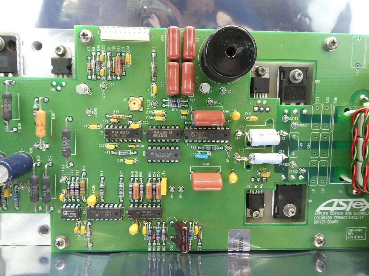 Used ASTeX ARX-X490 Driver Board PCB ABX-X490 AMAT Centura ETO Rack Untested Surplus