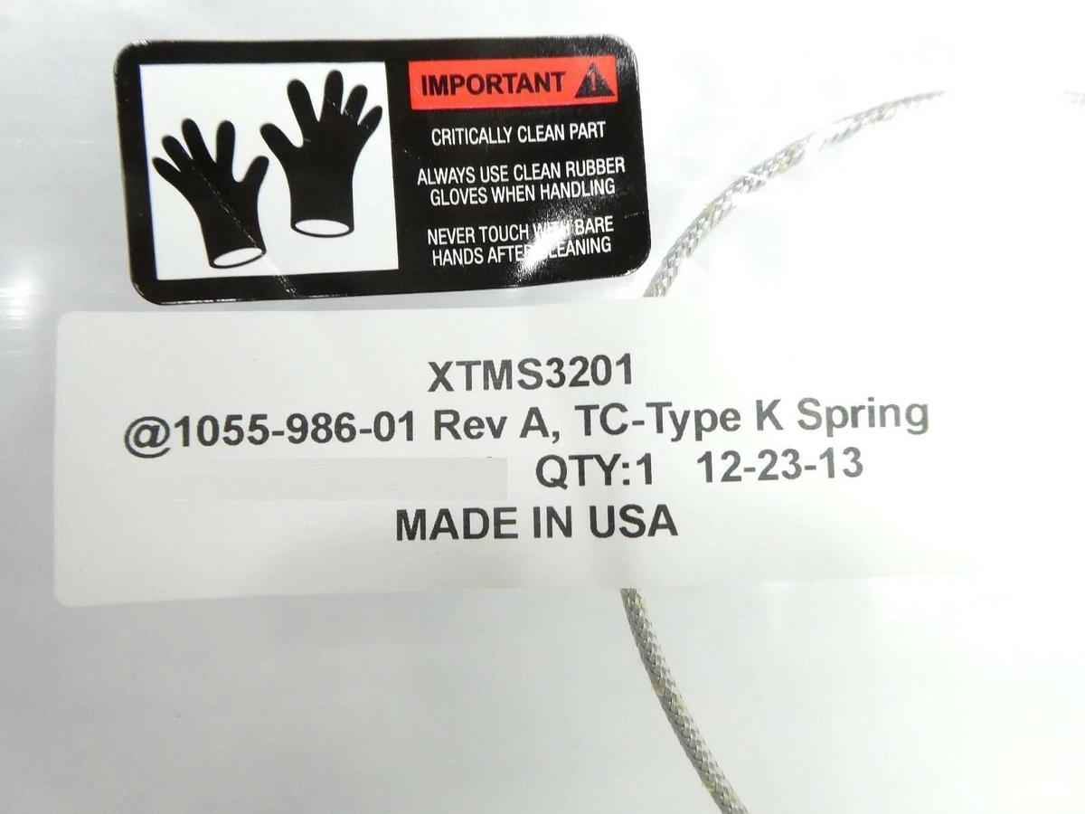 ASM 1055-986-01 TC-Type K Spring XTMS3201 Reseller Lot of 2 New Surplus