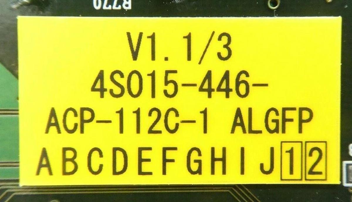Used Nikon Precision 4S015-446 Processor VME PCB Card ALGFP NSR FX-601F Working