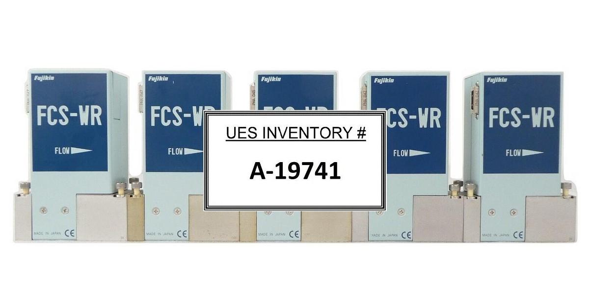 Used Fujikin FCS-WR N2 Flow Control System MFC Reseller Lot of 5 TEL Working Surplus