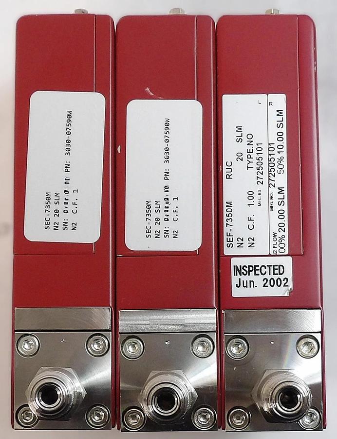 Used Horiba STEC SEC-7350M Mass Flow Controller MFC Lot of 3 Surplus