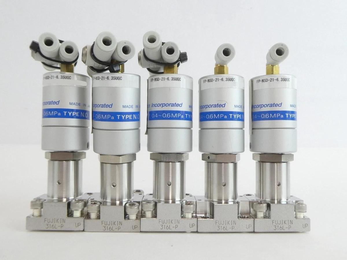 Fujikin FP-NSD-21-6.35UGC Metal Diaphragm Valve Reseller Lot of 16 New