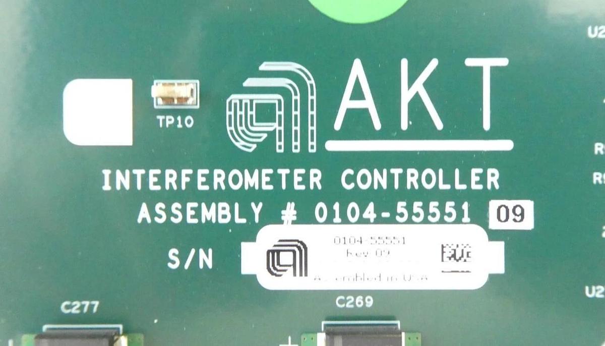 Used AKT 0104-55551 Interferometer Controller PCB Card Working Surplus