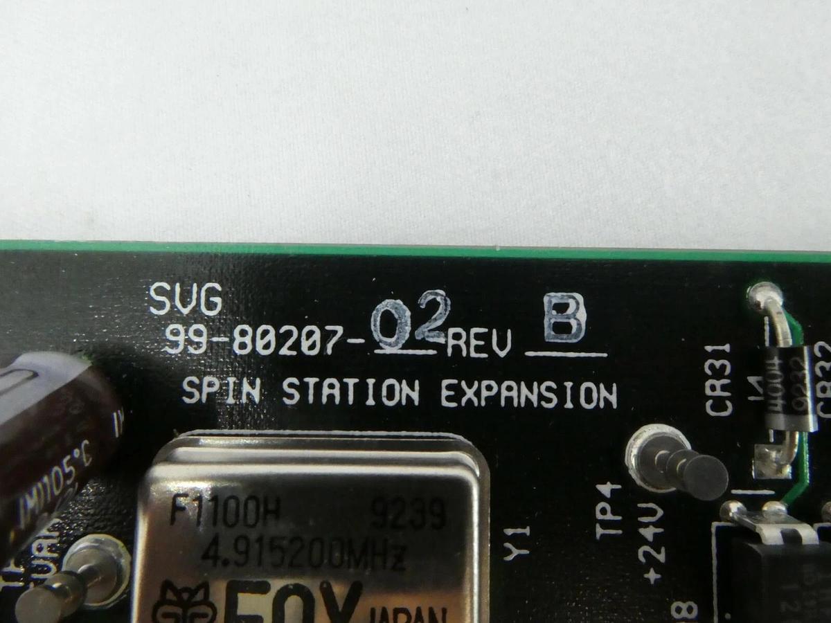 Used SVG Silicon Valley Group 99-80207-02 Spin Station Expansion Board PCB Rev. B 90S