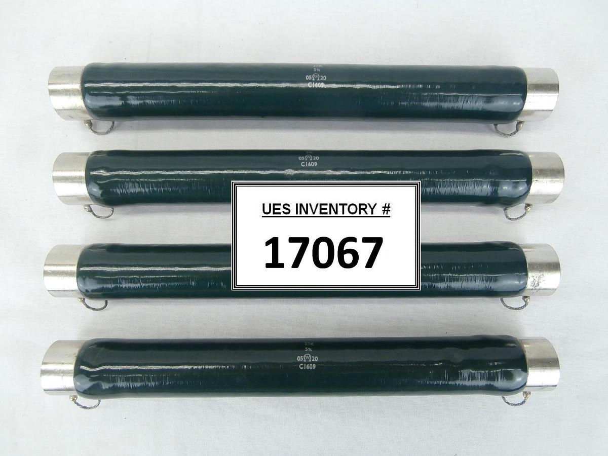 Used Welwyn C1609 Tubular Vitreous Enamelled Wirewound Resistor 33K 5% Lot of 4 Used