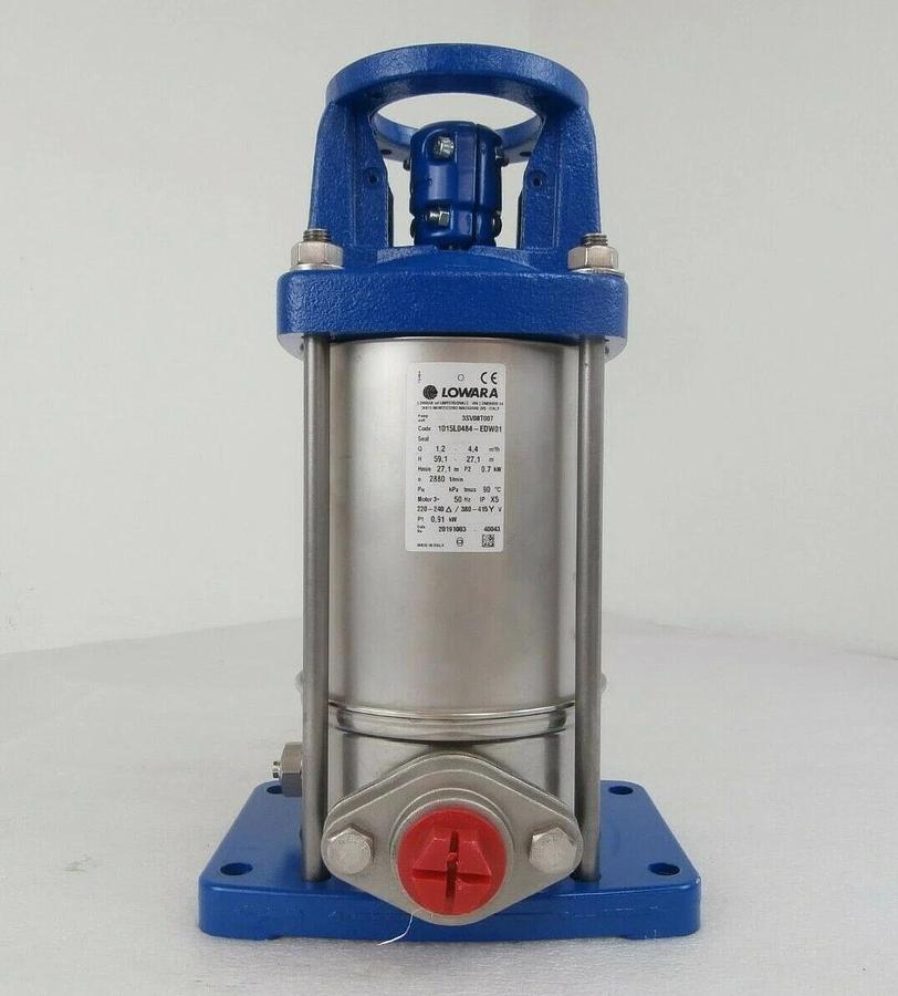 Used Lowara 3SV08T007 Vertical Multistage Pump 3SV Series Edwards E26001122 Working