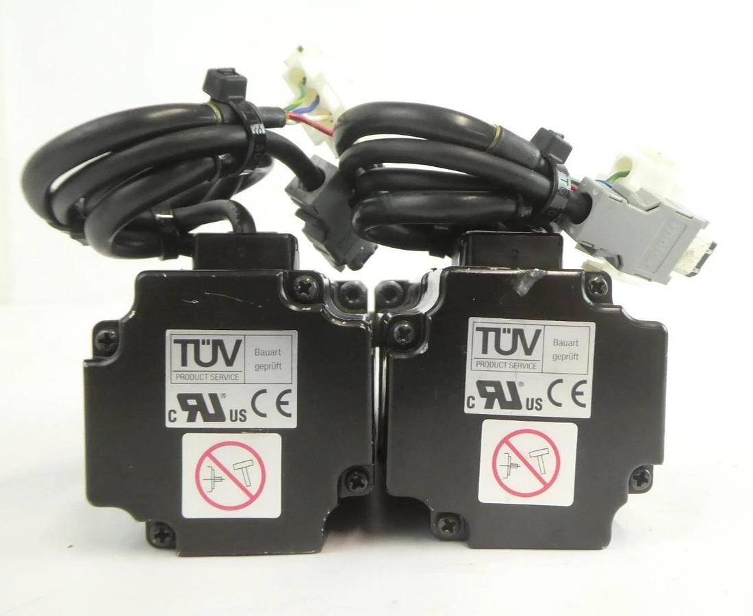 Used Yaskawa SGMAH-04AAF41 YSC-SGMAV-04-001 Servo Motor Lot of 4 Working Surplus