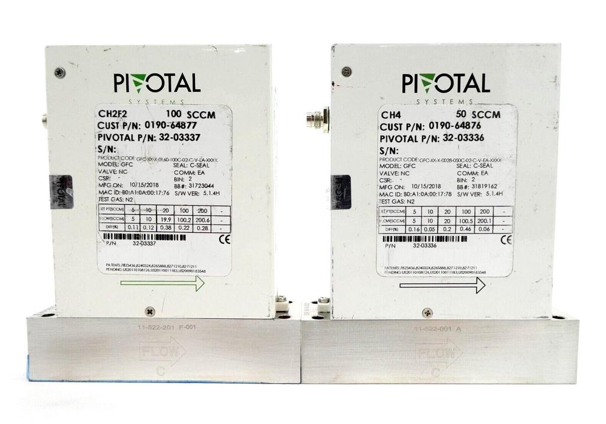 Used Pivotal Systems GFC Mass Flow Controller MFC 32-03298 32-03351 Lot of 12 Working
