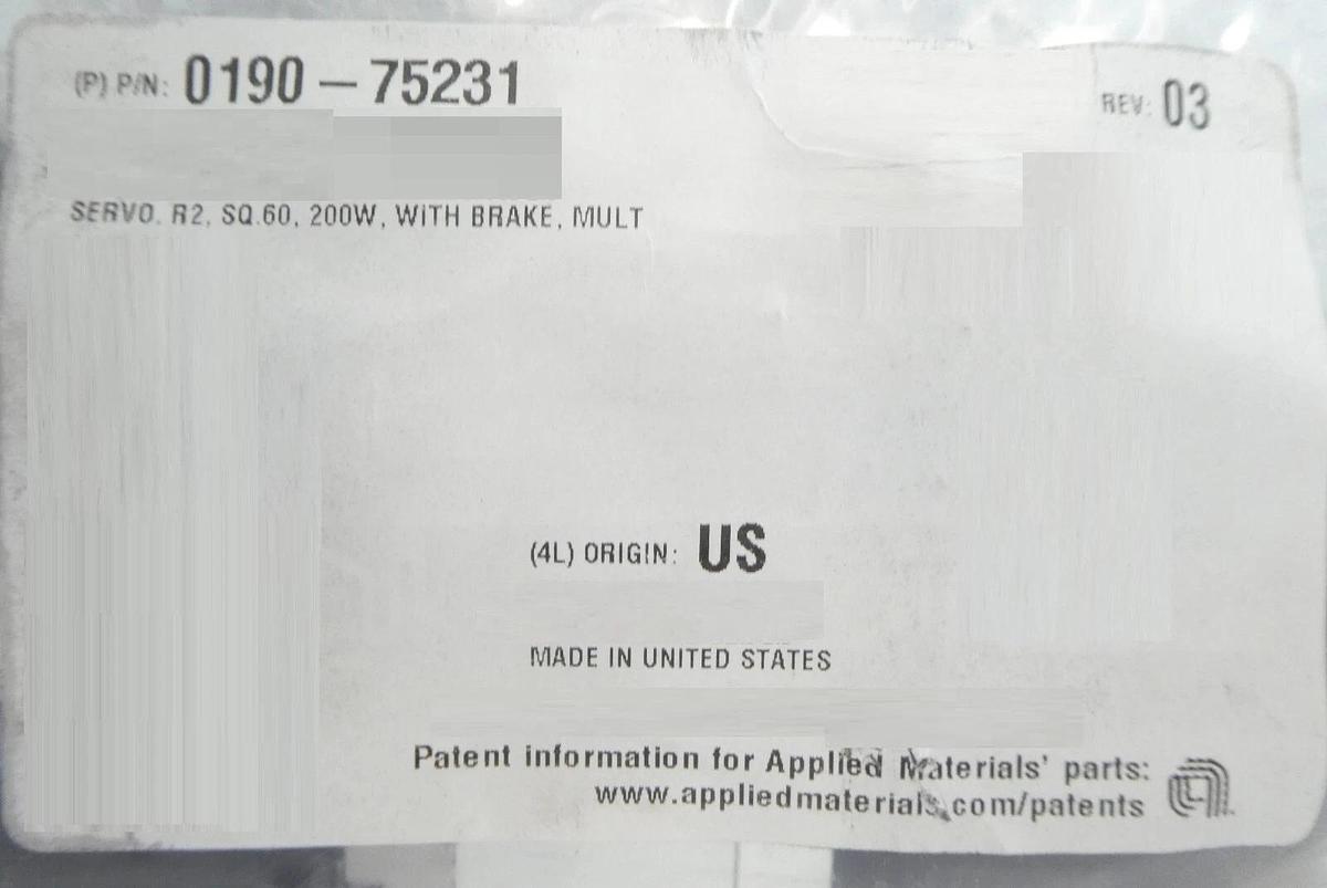 Sanyo Denki R2AA06020FP00M AC Servo Motor W/Gearhead Sanmotion R New Surplus