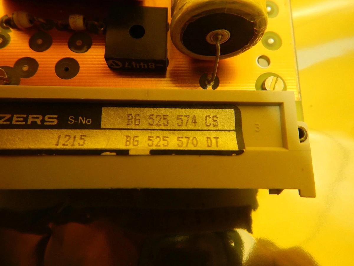Used Balzers BG 525 570 DT Power Supply PCB Card BG 525 574 CS Used Working