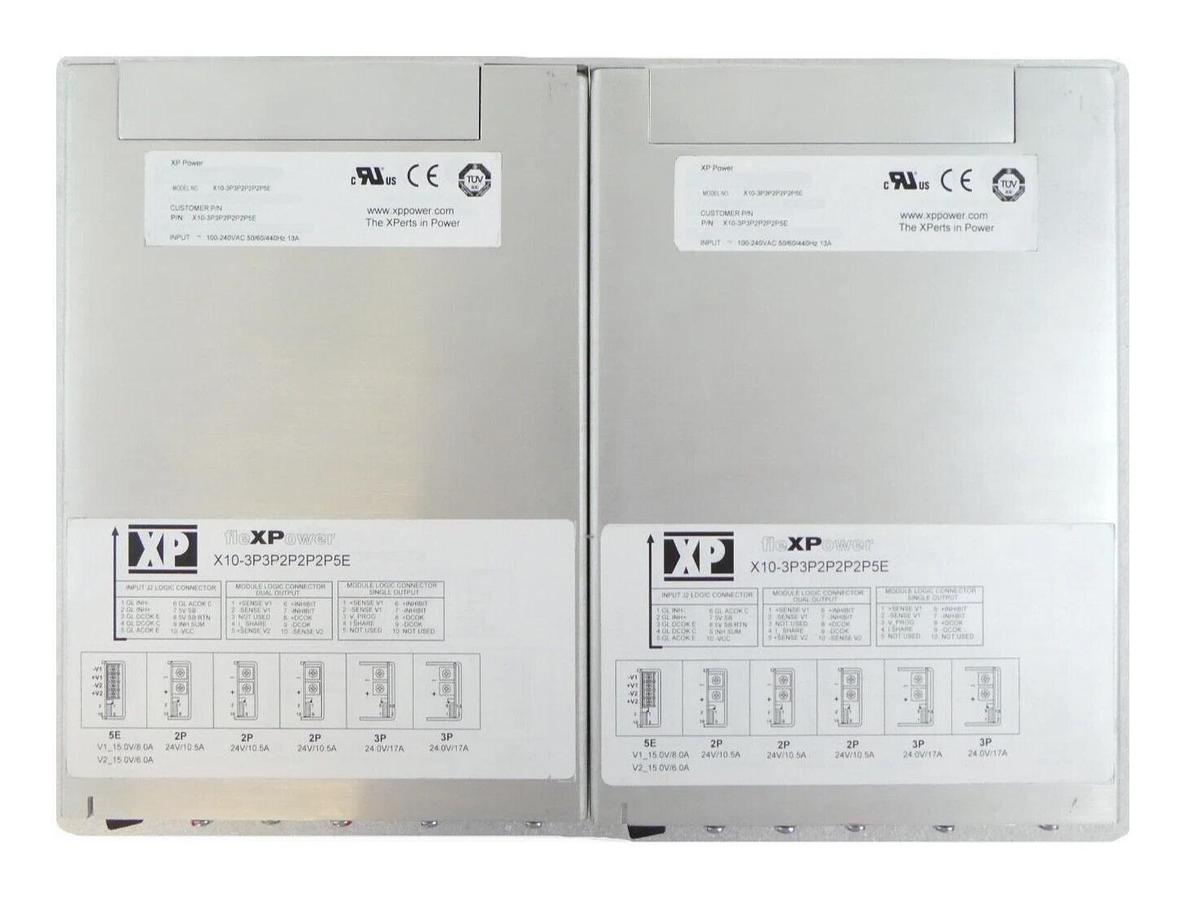 Used XP Power X10-3P3P2P2P2P5E-34 Power Supply fleXPower Reseller Lot of 2 Working