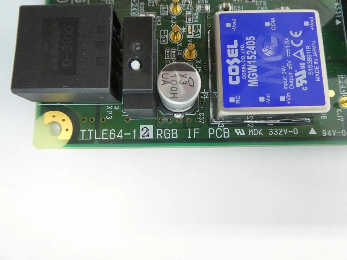 TEL Tokyo Electron D180-000071-V1 RGB IF PCB Assembly TTLE64-12 Working
