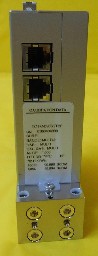 Used Aera TC FC-D985CT-BF Mass Flow Controller MFC Multi-2 Multi 100.%CH2F2 Used
