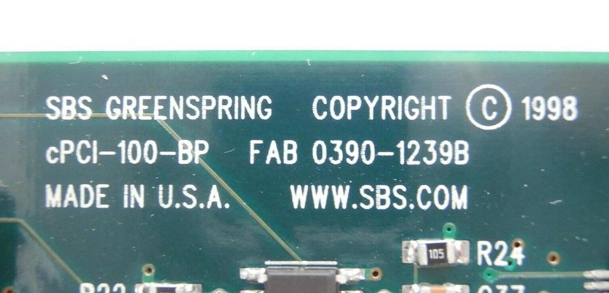 Used SBS cPCI-100-BP Single IndustryPack Carrier PCB Card AMAT 0190-07848 Working