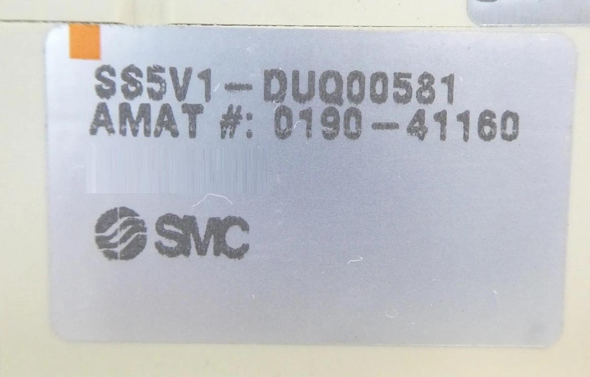 Used SMC SS5V1-DUQ00578 SS5V1-DUQ00581 15-Port Pneumatic Manifold Lot of 4 Working