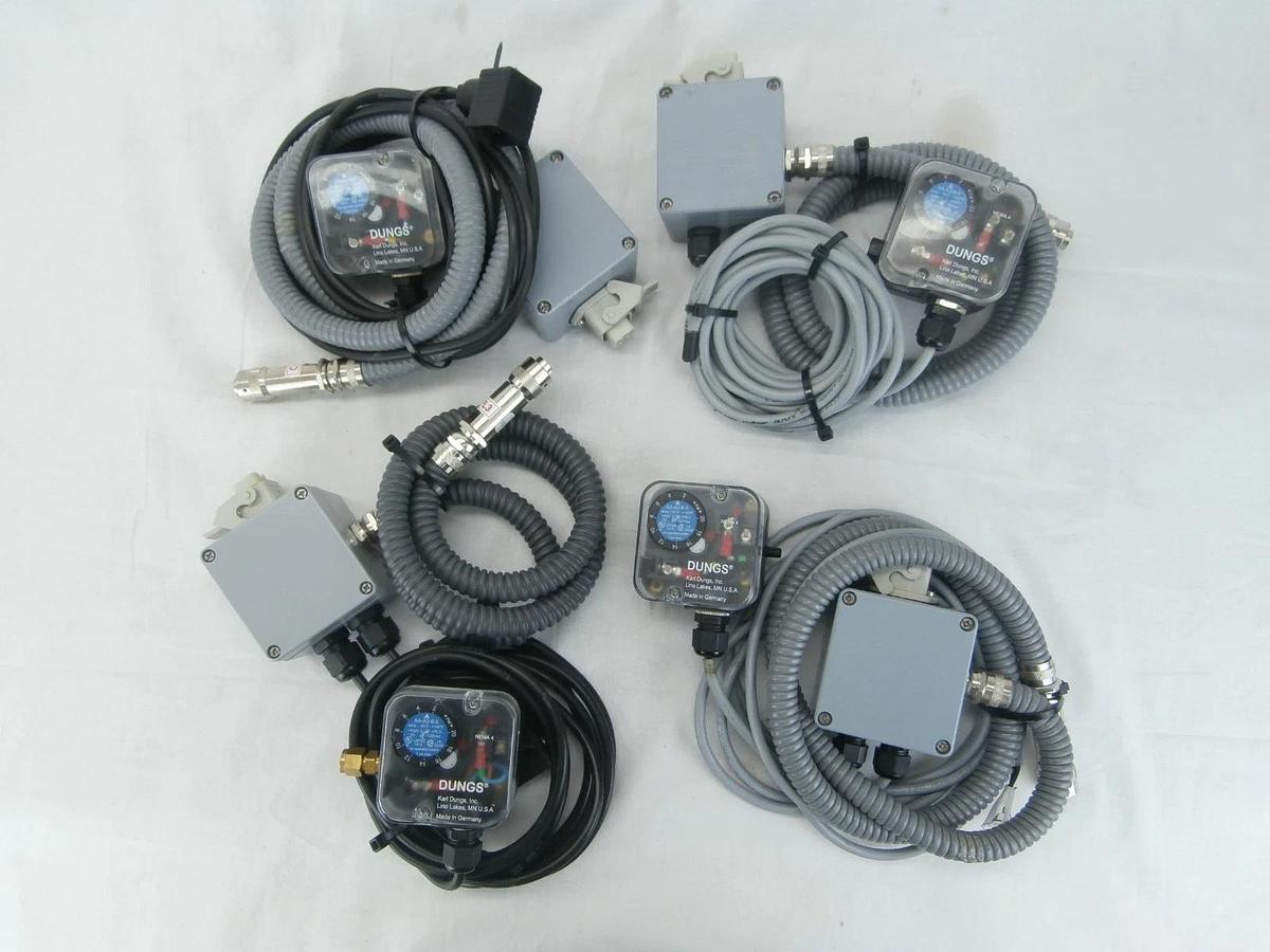 Used Edwards TPU Differential Pressure Switch Assembly Dungs AA-A2-6-5 Lot of 4 Used
