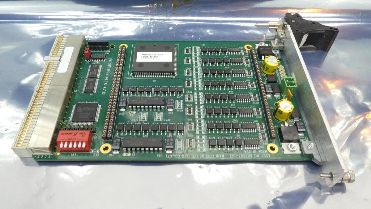 Used Delta Tau Data Systems 603603-103 cPCI 48 I/O PCB Card AMAT 0190-15384 Working