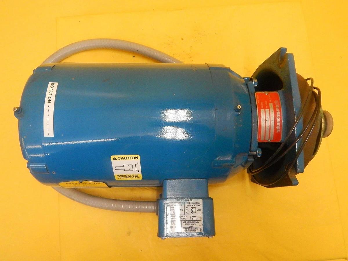 Used Baldor 36F971-0344G3 Industrial Motor Burks 350GA7-1-1-4ME5.44SP Used Working