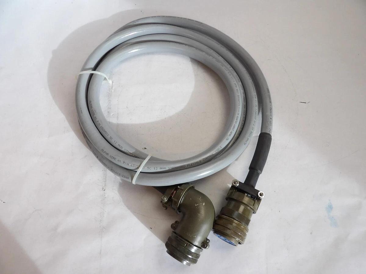 Used Lam Research 03-453056-00 Dual Heater Pedestal Control Cable Working Surplus