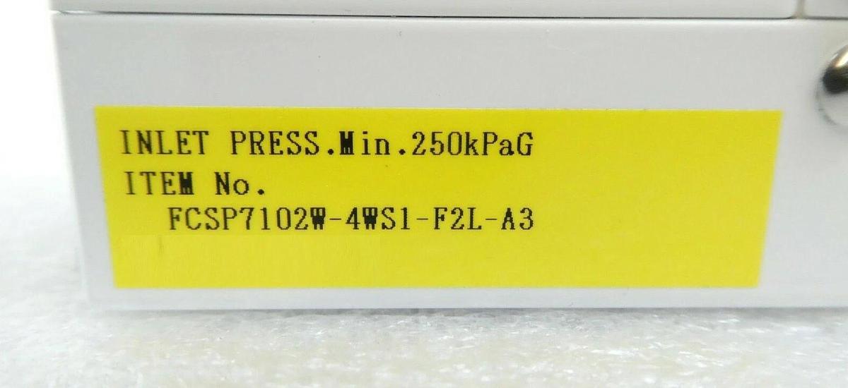 Used Fujikin FCSP7102W-4WS1-F2L-A3 Flow Controller P7000 WR TEL Tokyo Electron Spare