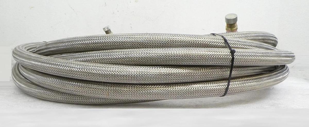 Used CTI-Cryogenics 8043454G600 Cryopump Flex Hose with Tee 8043505G002 AMAT Working