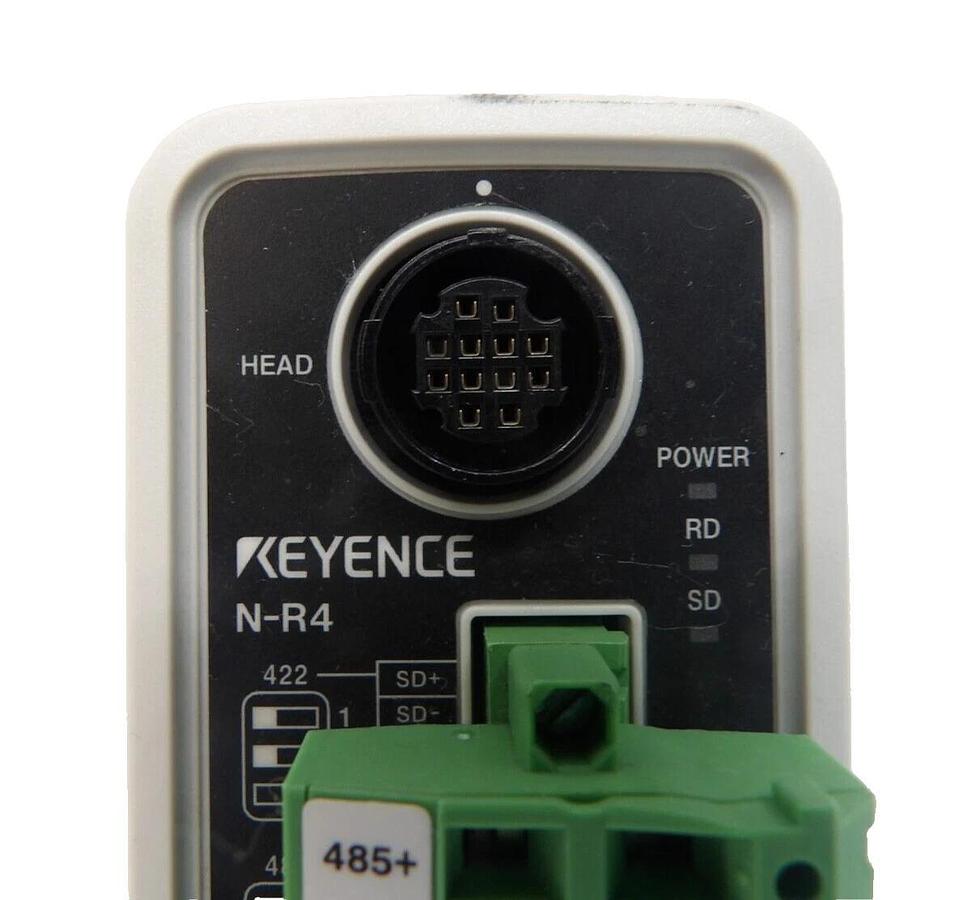 Used Keyence N-R4 Communication Sensor Amplifier Reseller Lot of 7 Working Surplus
