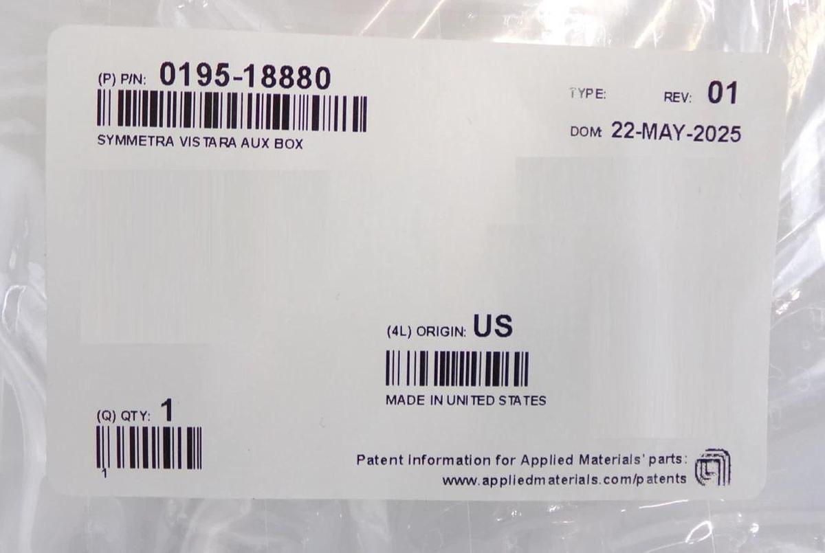 Refurbished AMAT Applied Materials 0195-18880 Etch Vistara Aux Box Refurbished