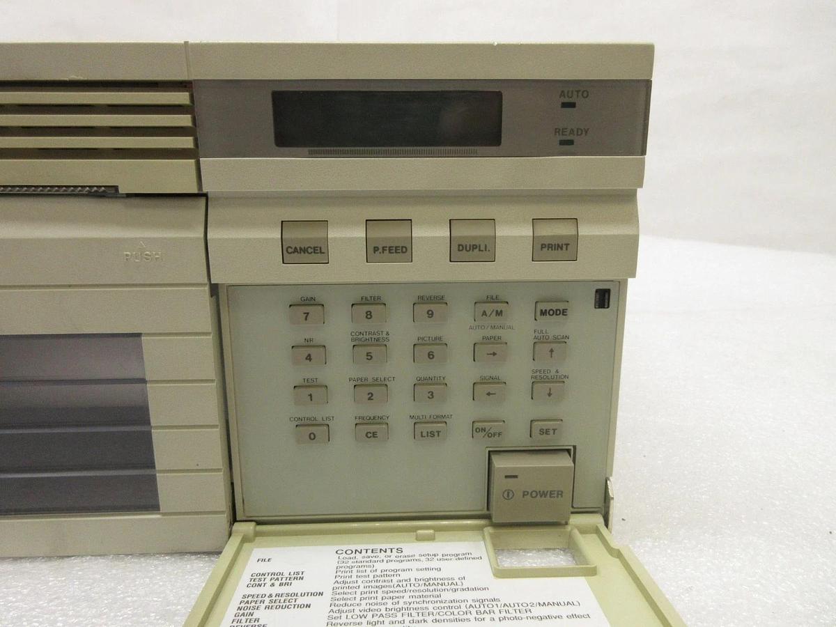 Used Seiko Precision VP-4500 Thermal Video Printer Toyo TP-6530 w/BNC Cables Working