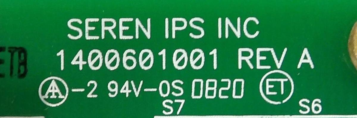 Used Seren Ips 1400601001 Display Control PCB Assembly Working Surplus