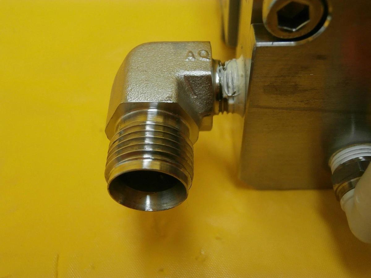 Used AMAT Applied Materials 0021-78097 Manifold with SMC ITV2031-31N3N4-X97 Copper