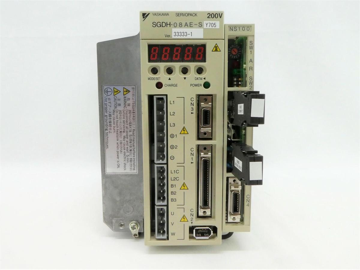 Used Yaskawa SGDH-08AE-SY705 Servo Drive SERVOPACK JUSP-NS1000 Working
