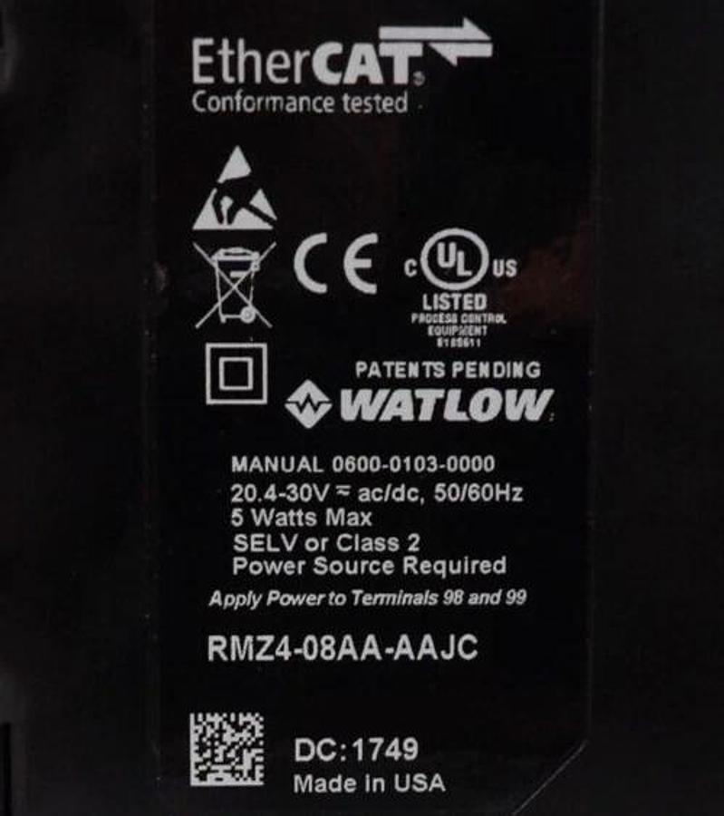 Watlow RMZ4-08AA-AAJC EtherCAT Temperature Controller EZ-ZONE Lot of 8 New