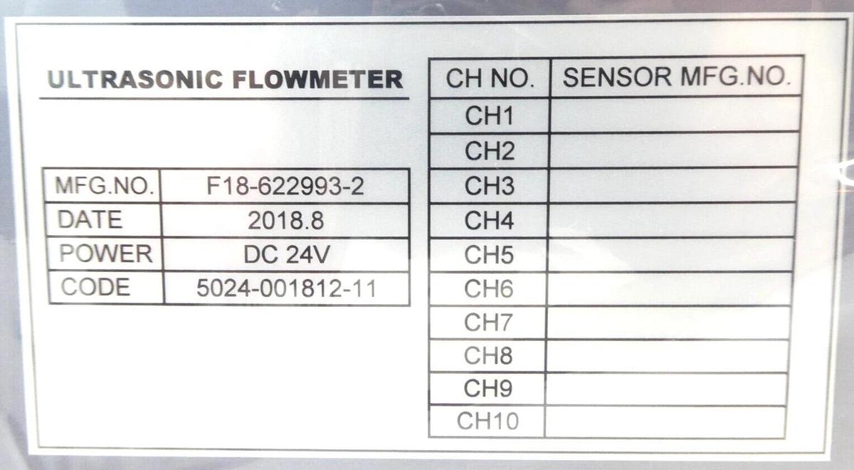 TEL Tokyo Electron 5024-001812-11 Flow Meter SFC-MK-2 F18-622993-2 New Surplus