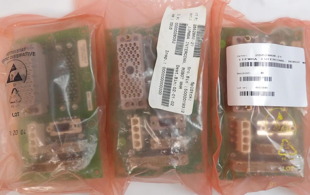 ASM 2552868-21 Robot Interconnect Board PCB Reseller Lot of 3 New Surplus