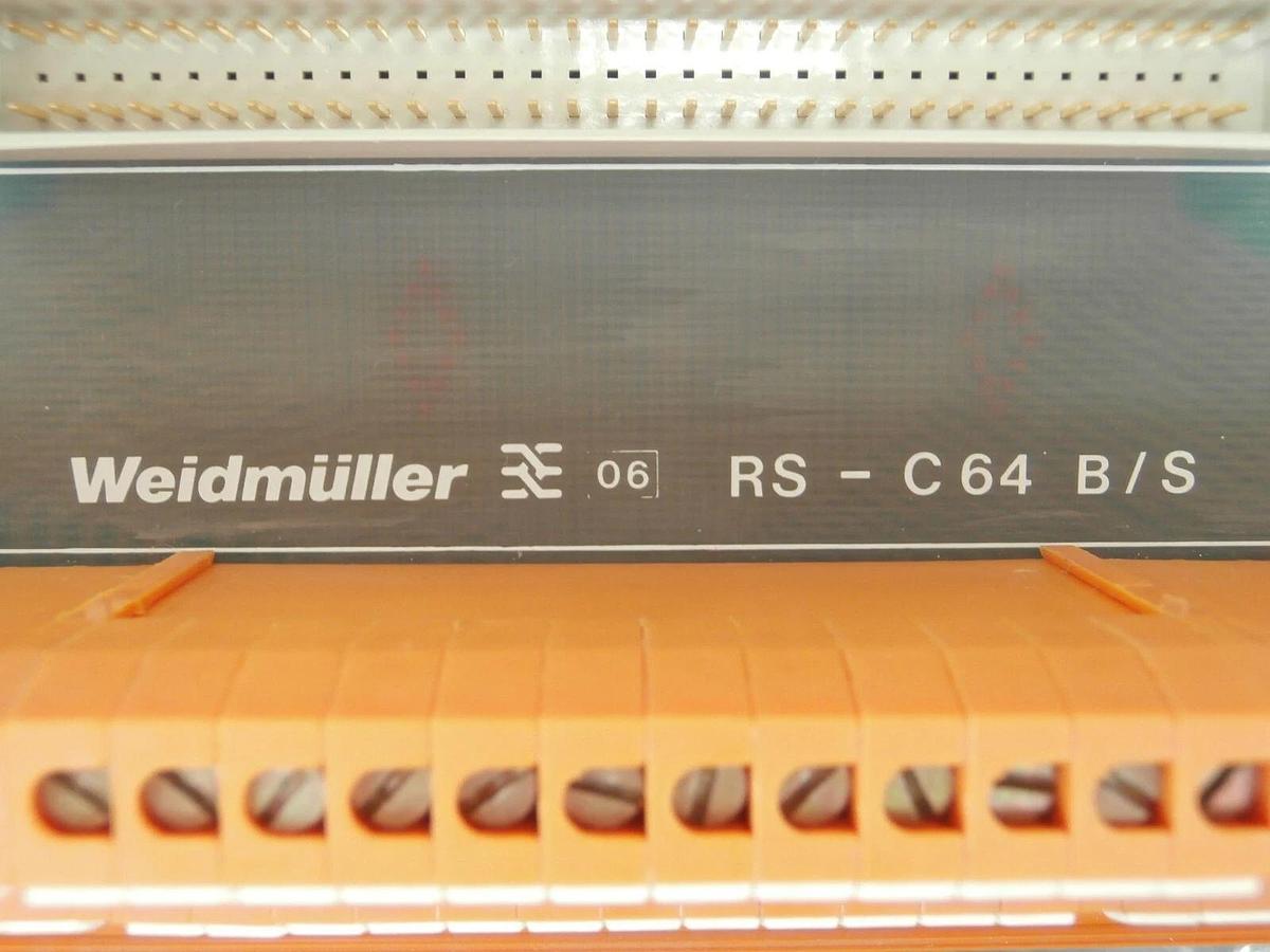 Used Weidmuller 117816 PLC Interface Unit RS-C64 B/S Reseller Lot of 5 Used Working