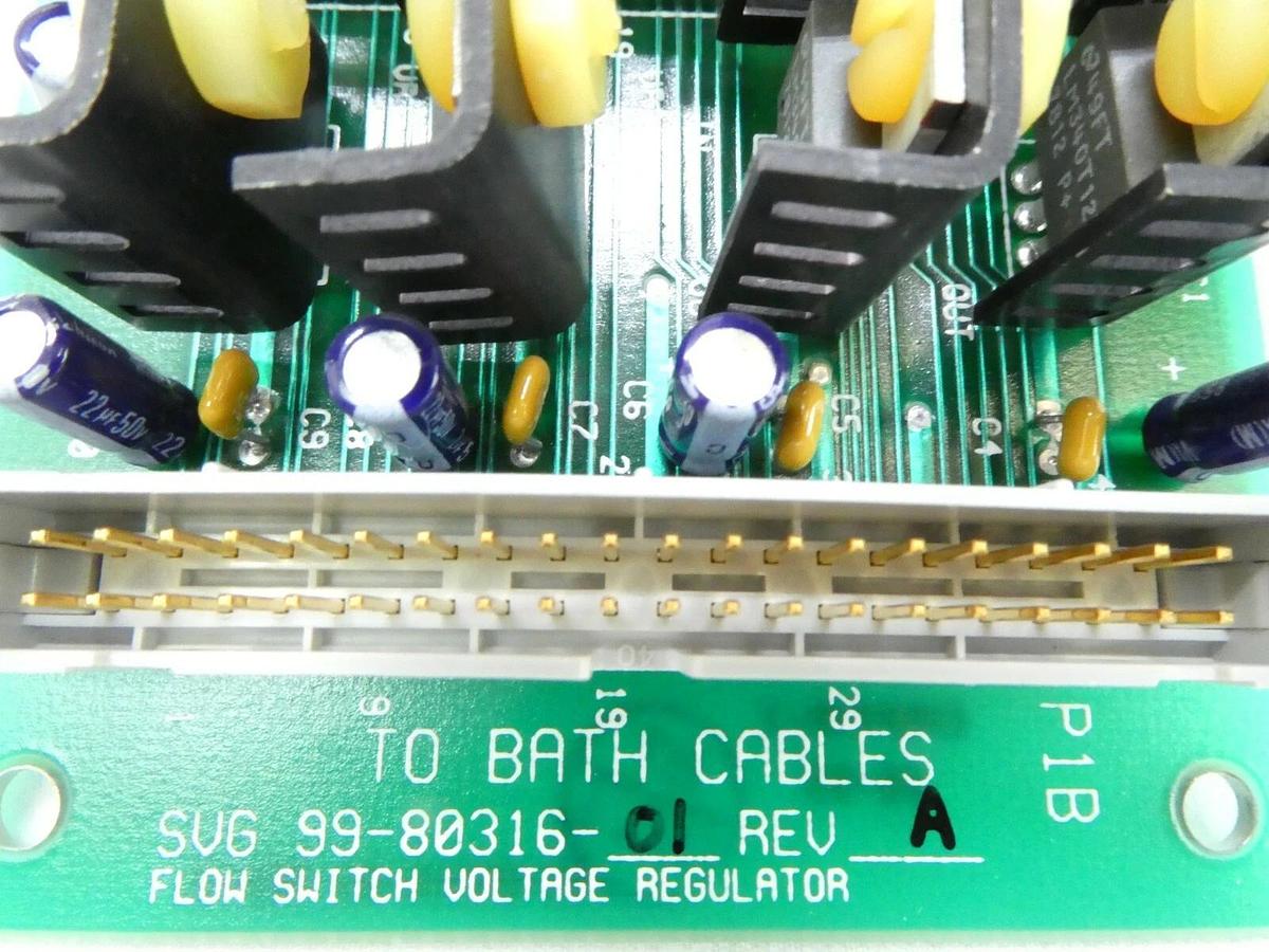 Used SVG Silicon Valley Group 99-80316-01 Flow Switch Voltage Regulator PCB 90S Spare