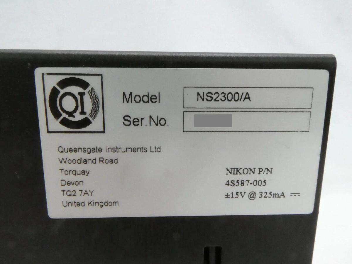 Used QI Queensgate Instruments NS2300/A Position Sensor Nikon 4S587-005 NSR Working