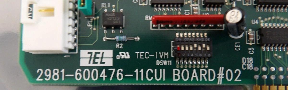 Used TEL Tokyo Electron 2981-600476-11 PCB Card CUI Board #02 ACT8 Working Surplus