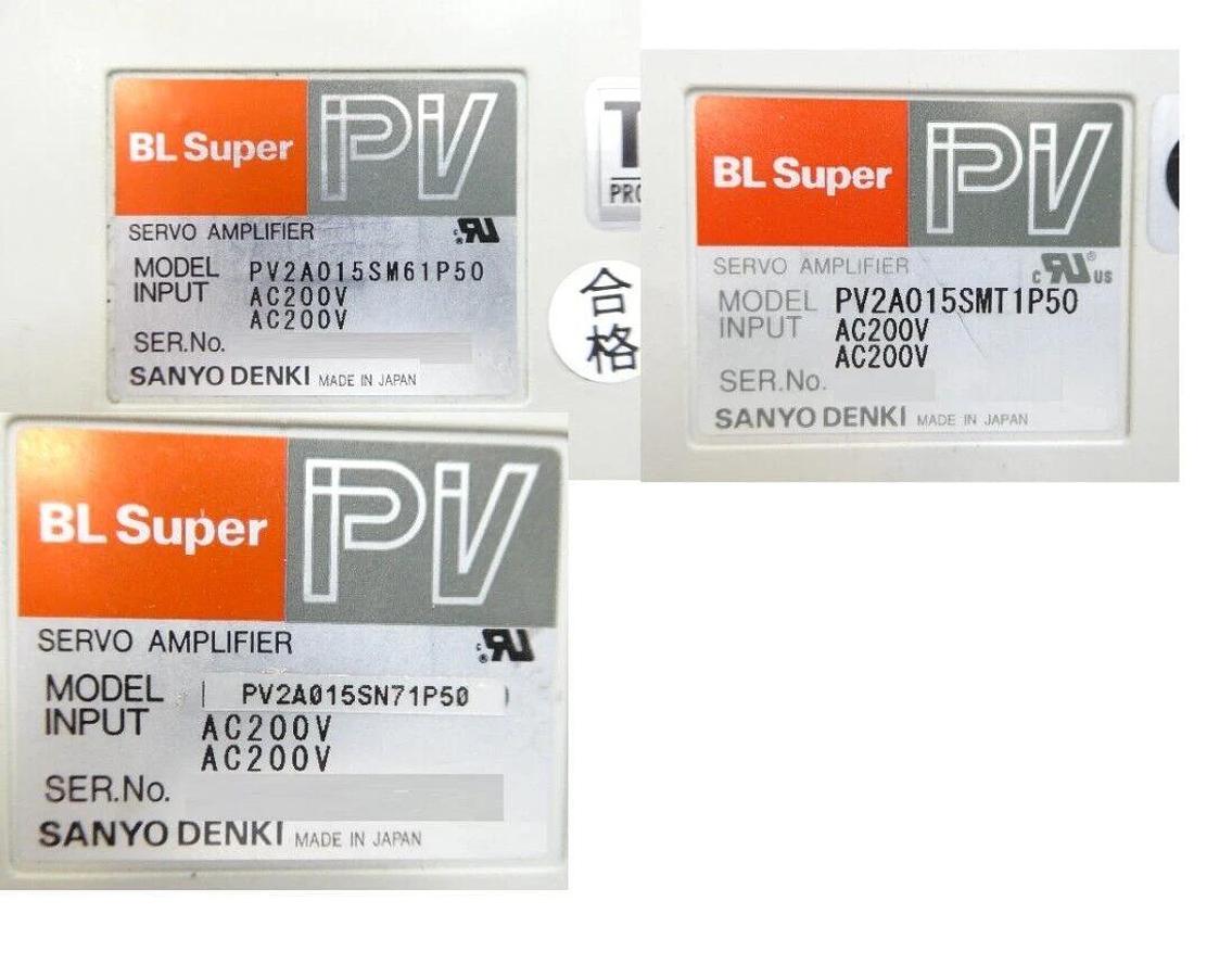 Used Sayno Denki BL Super PV Servo Drive Lot of 5 PV2A015SM61P50 Working Surplus