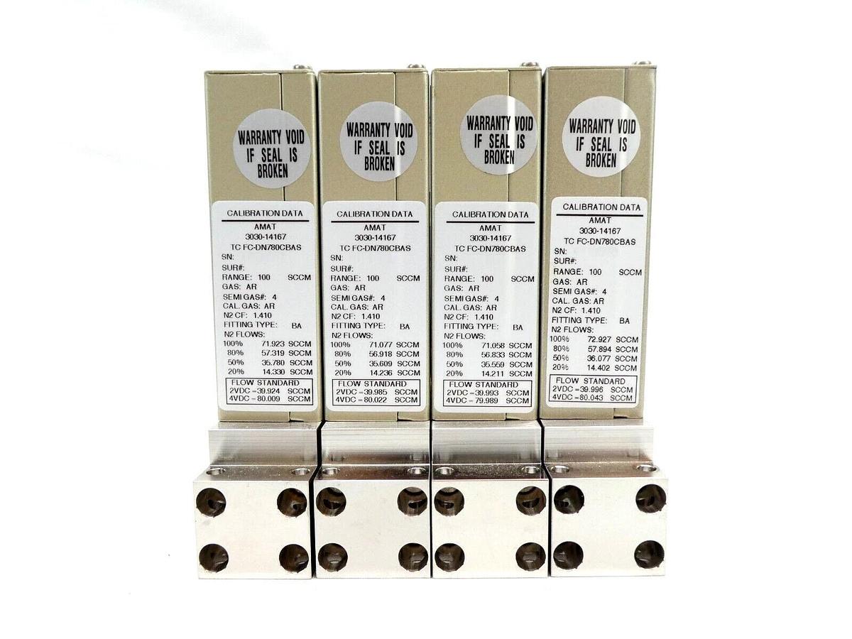 Used Aera FC-DN780C-BAS Mass Flow Controller MFC Lot of 7 AMAT 3030-14167 0190-26318