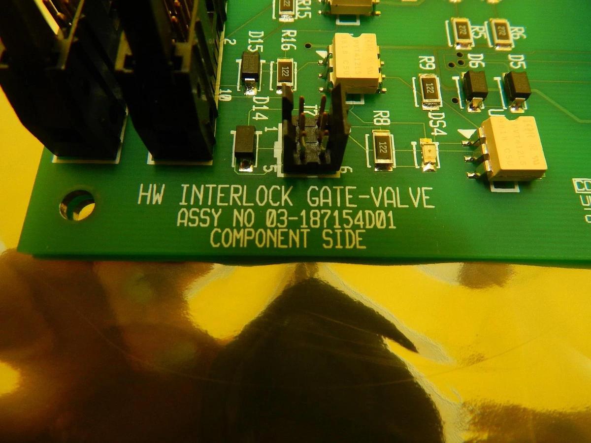 Used ASM 03-187154D01 HW Interlock Gate-Valve PCB Board Epsilon 3000 Used Working